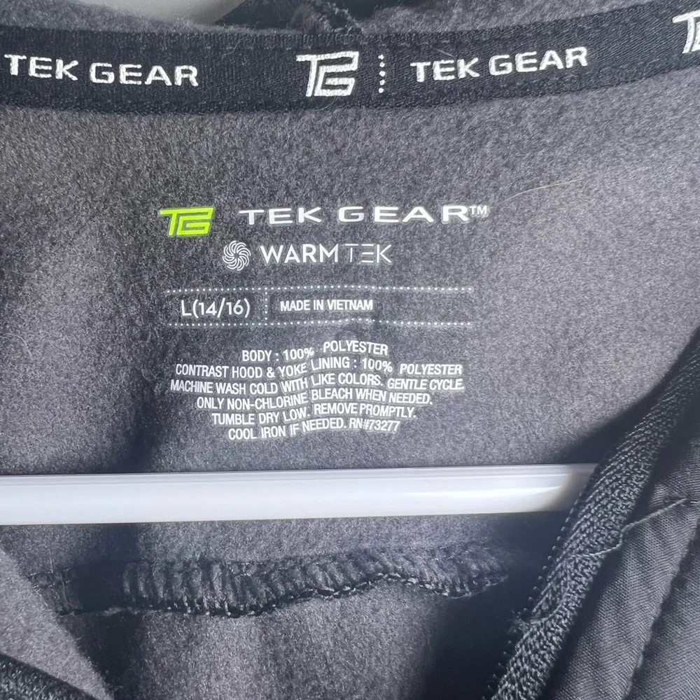 Tek Gear Black/gray Kids Hoodie